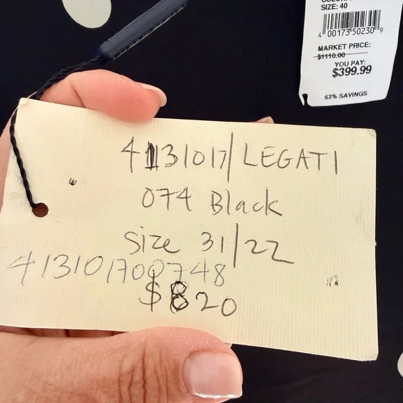 Marina Rinaldi Black and White Polka Dot Design - Picture 4 of 5